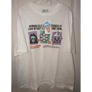 Snowday Shirt Mens XL All Over Print Streetwear Shirt 100% Cotton Heavyweight